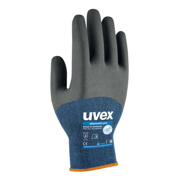 uvex Arbeitshandschuhe 60062 phynomic pro 3/4 getauchter Montagehandschuh für