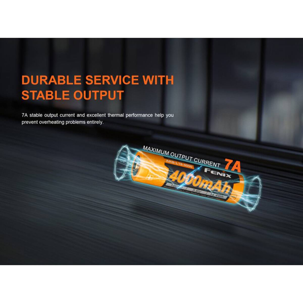 Fenix ARB-L18-4000 18650 3,6V Lithium-Ionen Akku 4000mAh