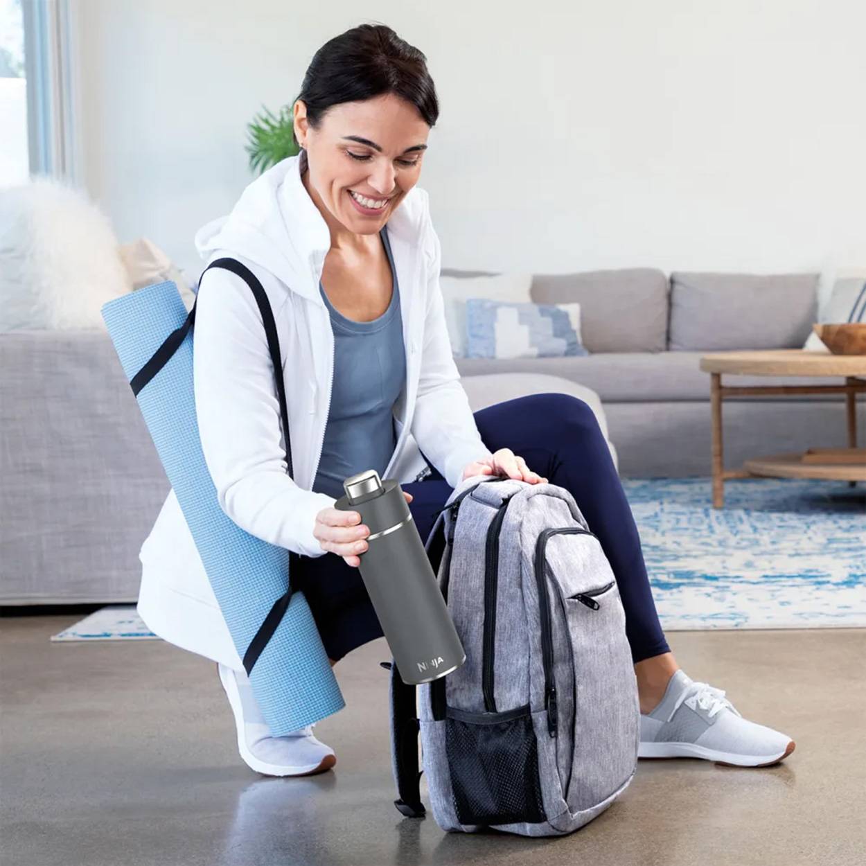 Ninja Thirsti Trinkflasche 530 ml-grau