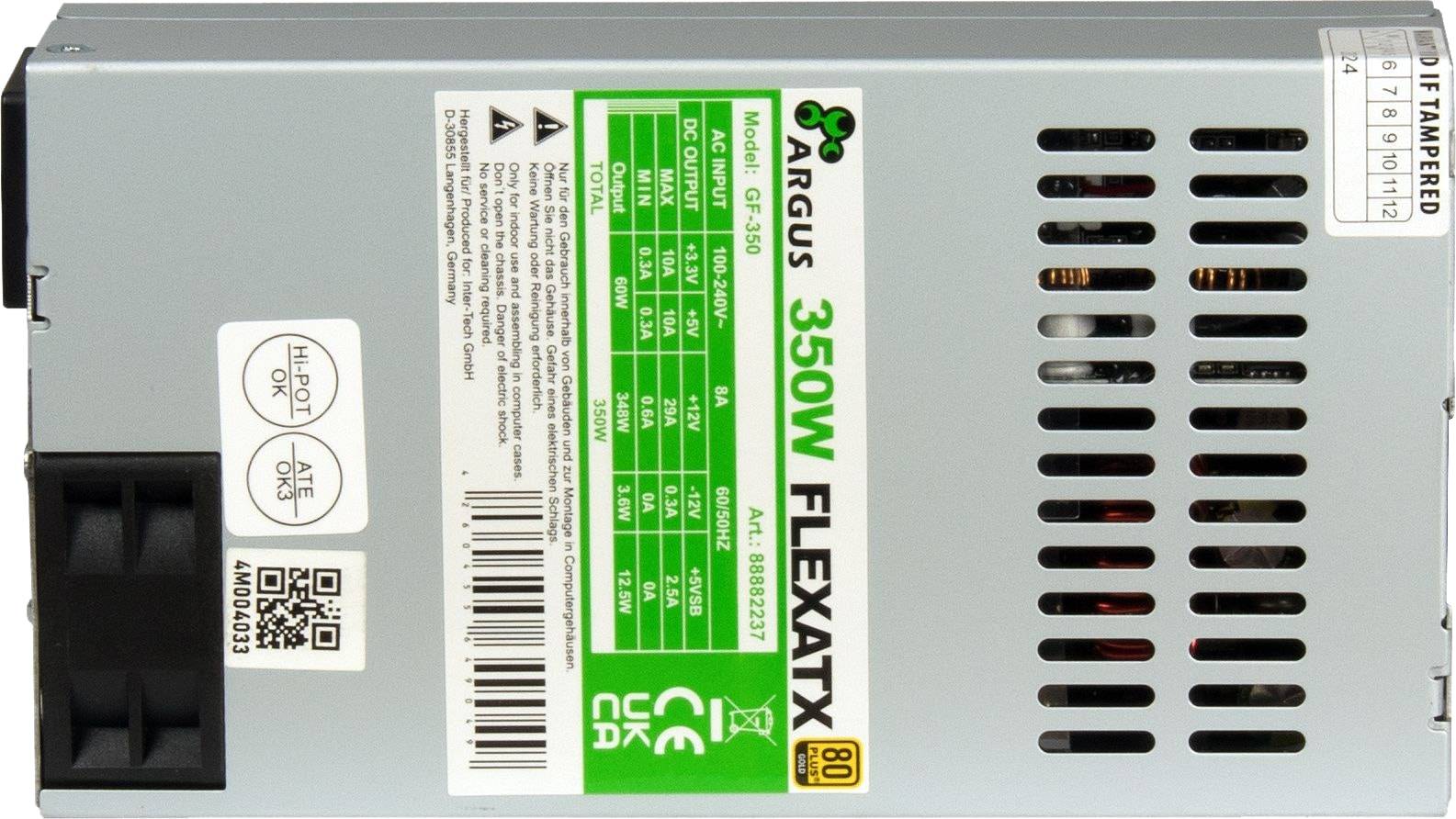 Inter-Tech Netzteil 350W Flex ATX GF-350, BULK