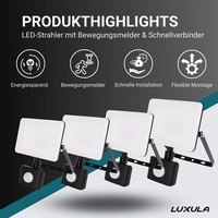 LUXULA LED-Fluter mit Bewegungsmelder, EEK: F, 20W, 2000lm, 4000K, IP44,, weiß LUXULA LED-Fluter mit Bewegungsmelder, EEK: F, 20W, 2000lm, 4000K, IP44,, weiß