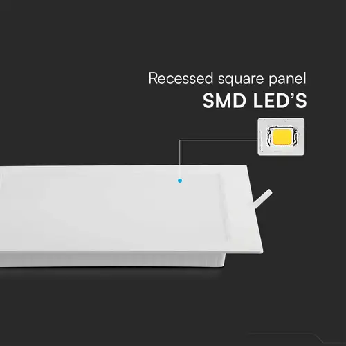 V-TAC LED-Einbauleuchte VT-61006, EEK: E, 6 W, 660 lm, 6500 K, weiß V-TAC LED-Einbauleuchte VT-61006, EEK: E, 6 W, 660 lm, 6500 K, weiß