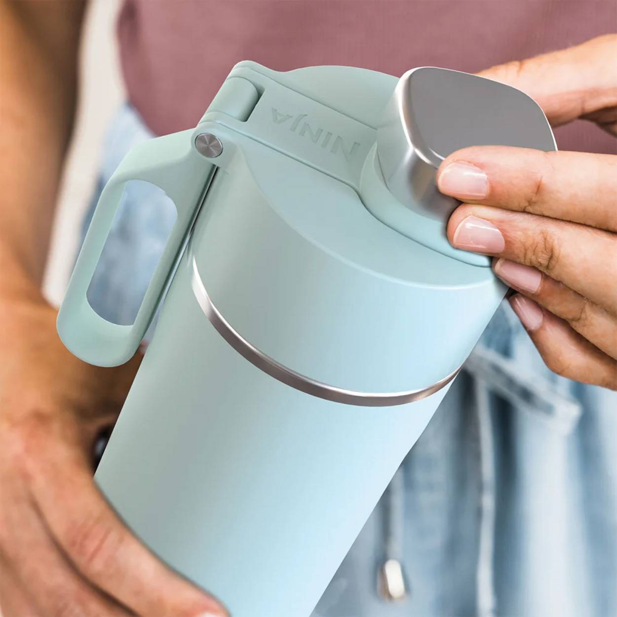 Ninja Thirsti Trinkflasche 530 ml-Mintgrün