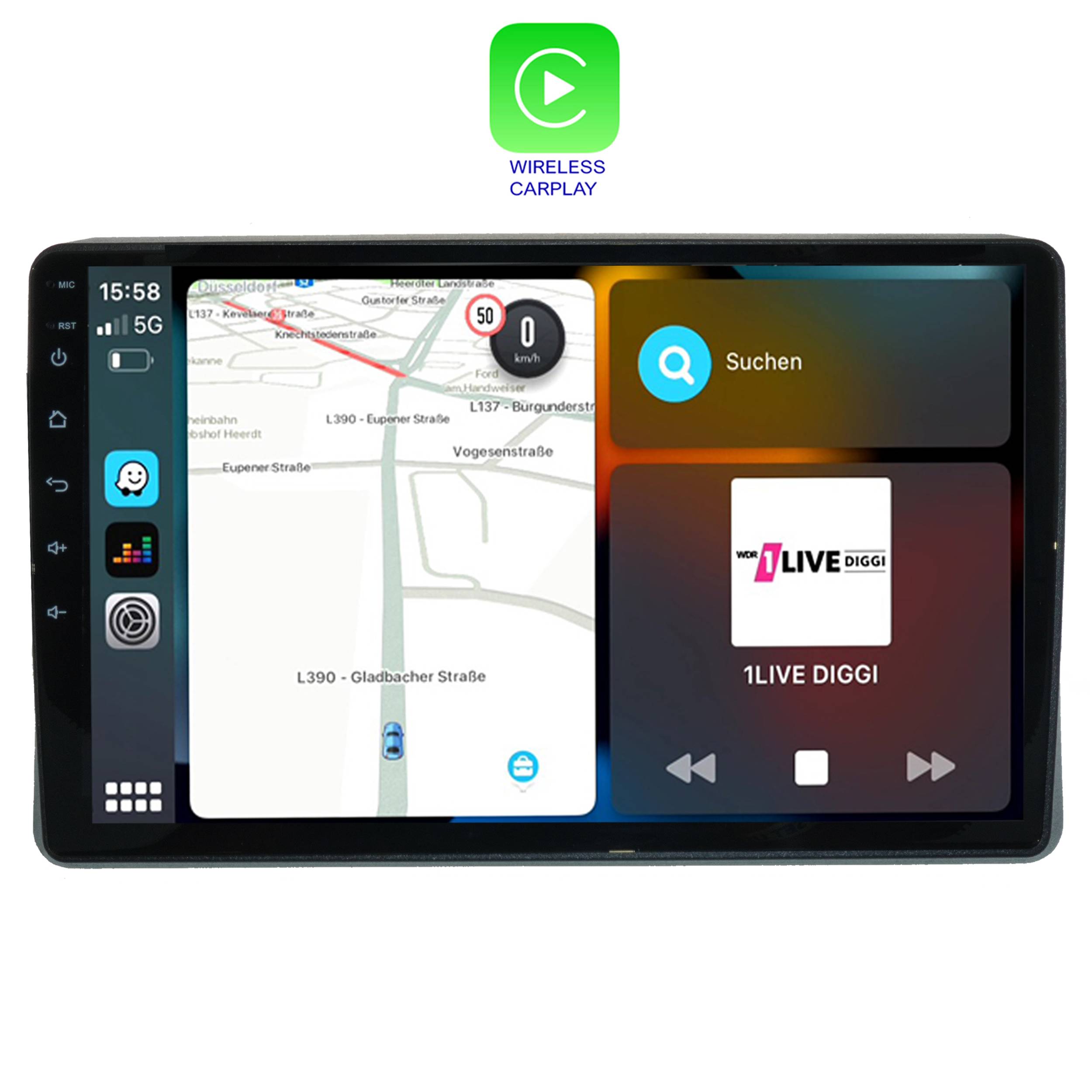 Für Ford Tourneo Custom 10" Touchscreen Android Autoradio Navi GPS CarPlay