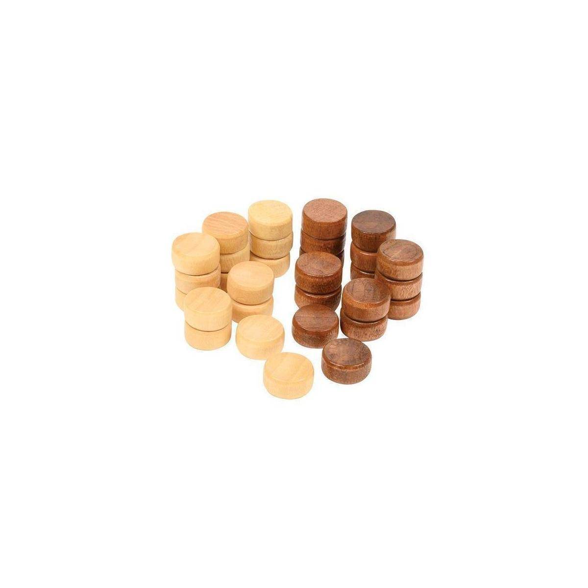 4100 - Spielsteine, Backgammon, 17 x 8 mm