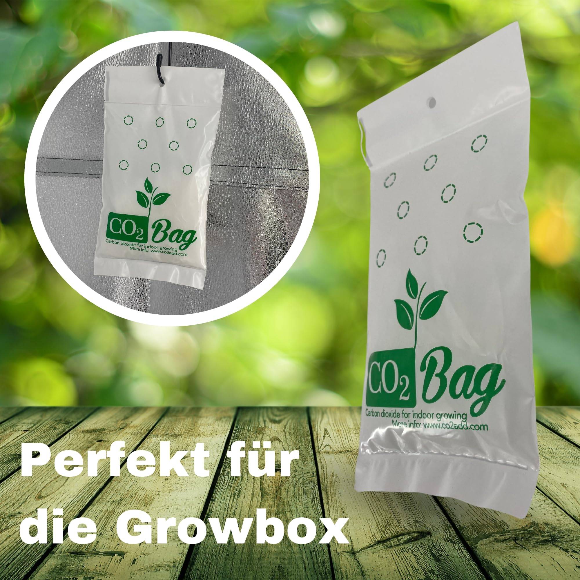 5x CO2 Bag Blüte Booster Grow Bags für Growbox Blütephase kohlendioxid-tüte für Pflanzen Zusatz Dünger Grower