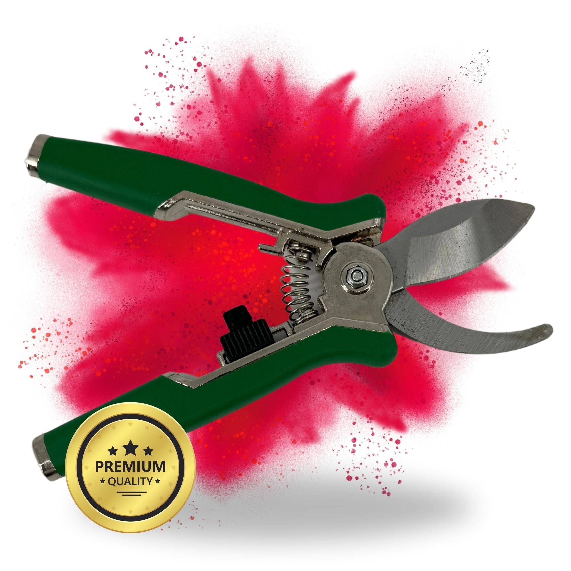 Grow Ernteschere Gartenschere Schere gebogen für Eigenanbau Growbox Zelt Klinge Trimmen Trimmer Planzen Erntehelfer