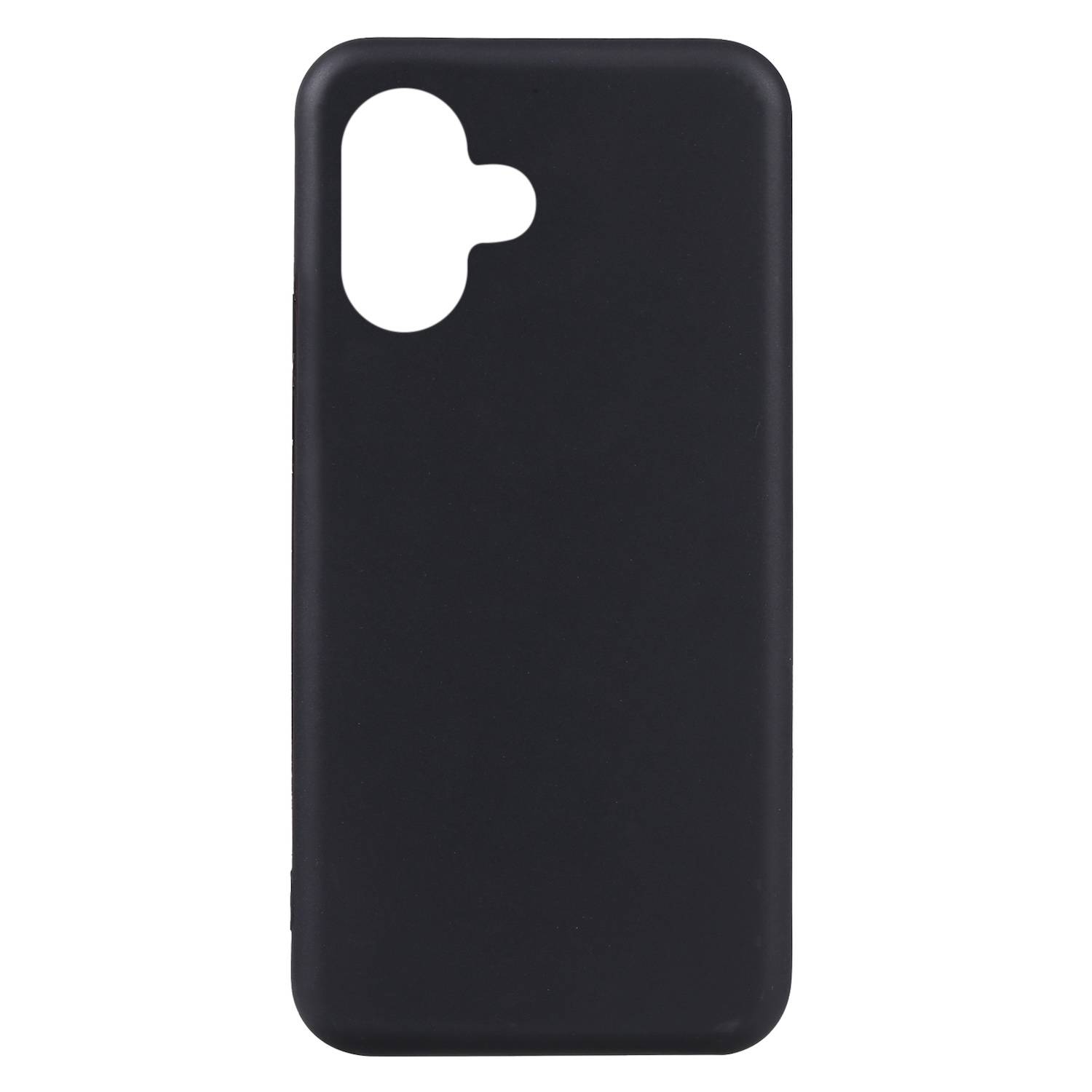 Für Apple iPhone 16 Silikon TPU Schutz Hülle Case Cover dünn Schwarz