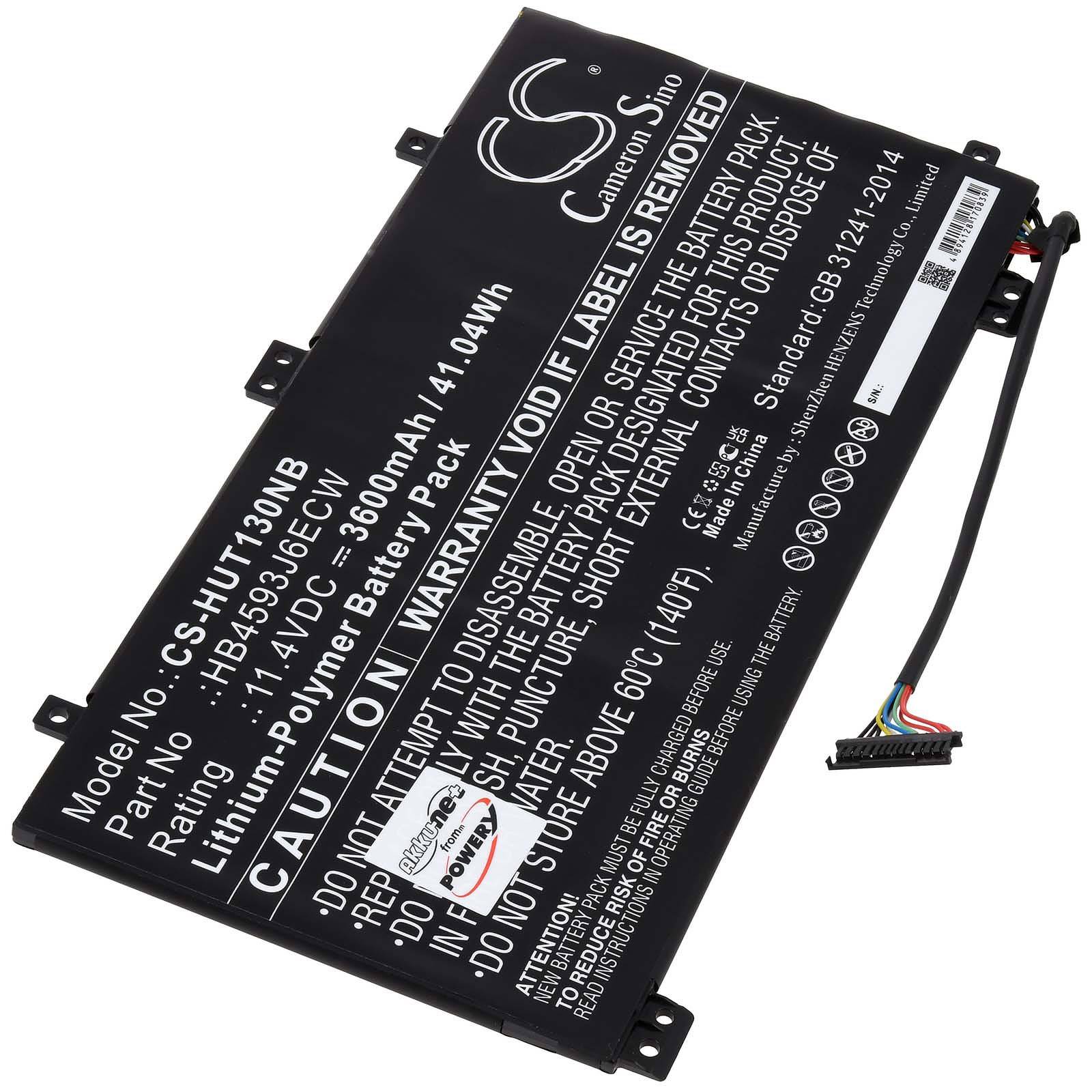 Powery Akku kompatibel mit Huawei Typ HB4593J6ECW, 11,4V, Li-Polymer