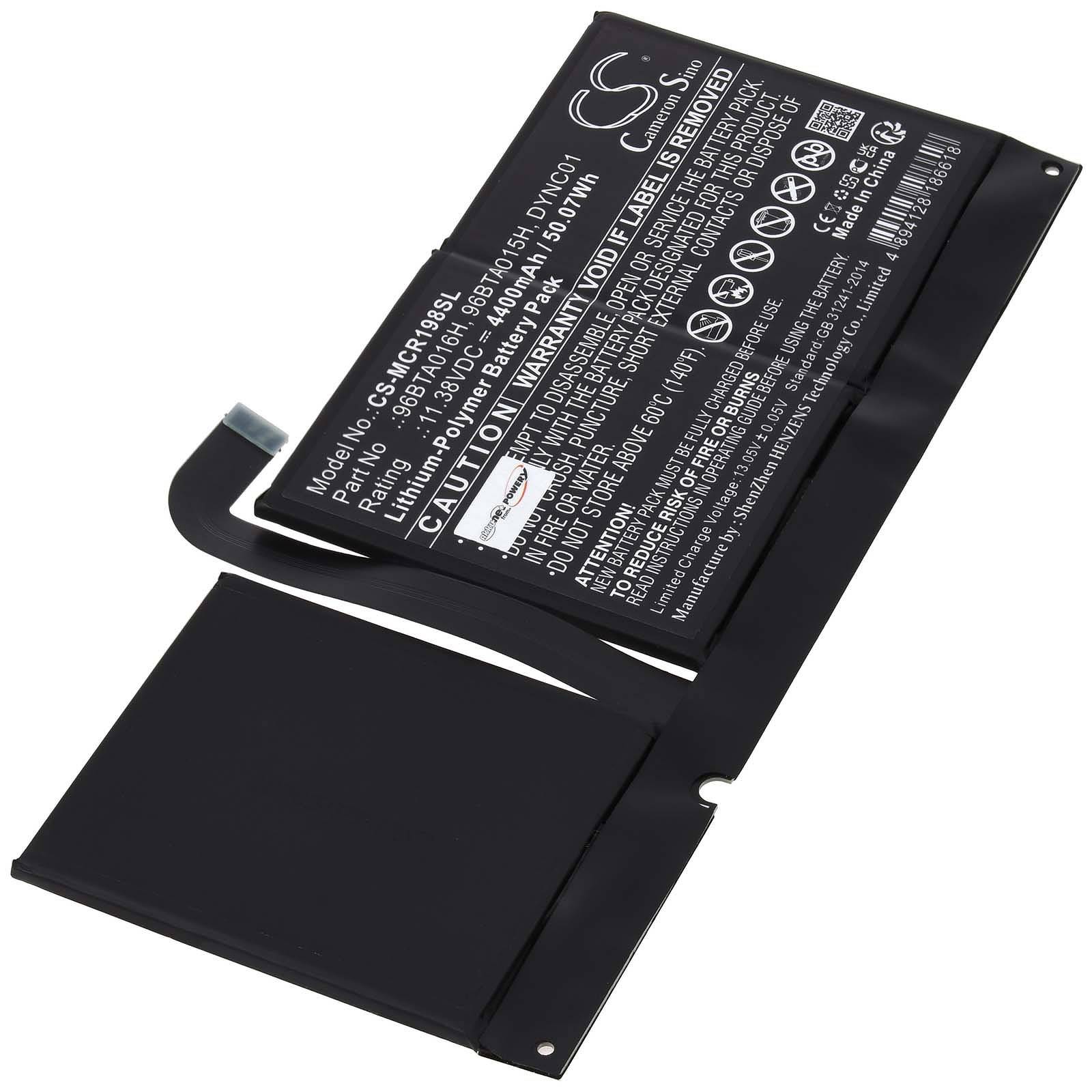 Powery Akku kompatibel mit Microsoft Typ DYNC01, 11,38V, Li-Polymer