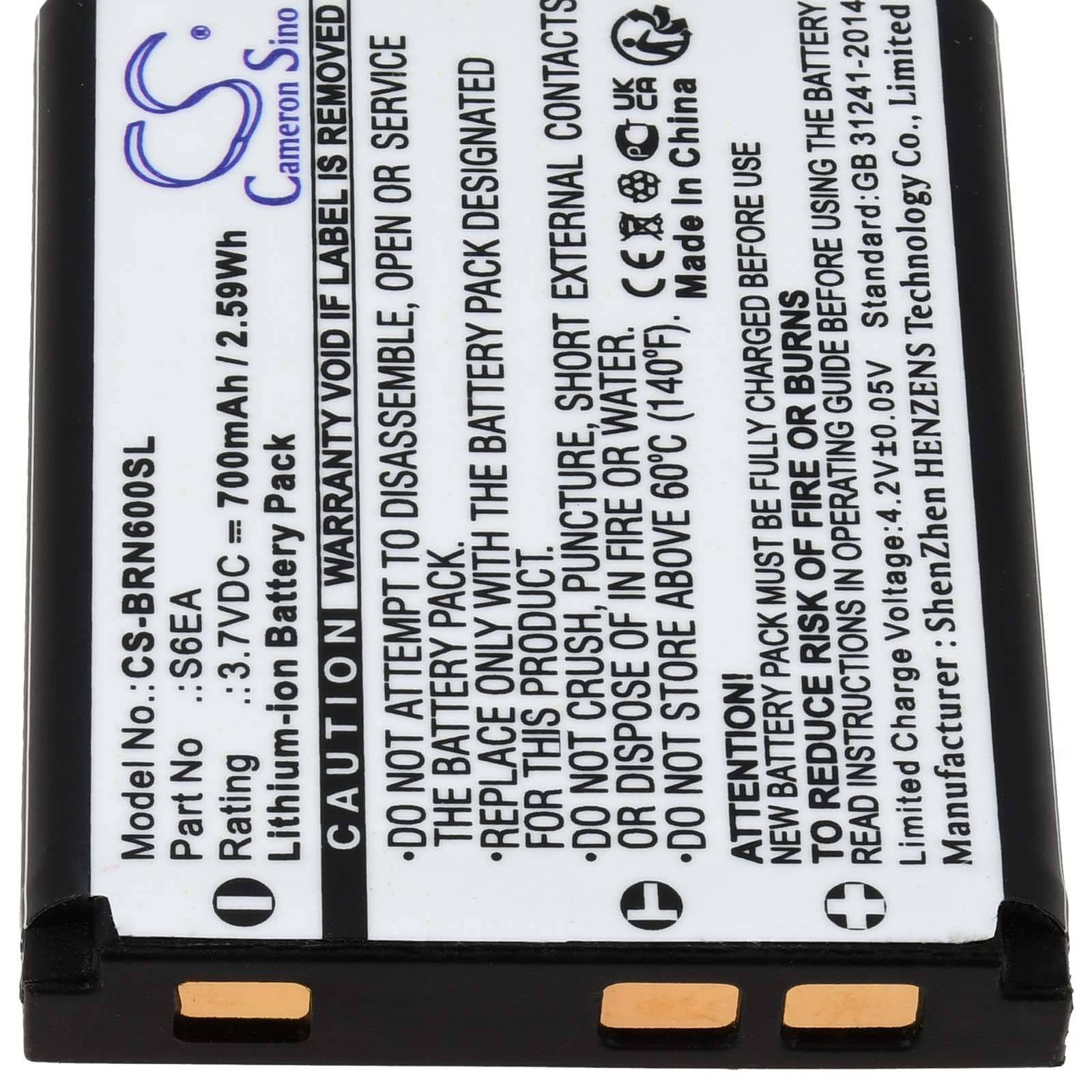 Powery Akku passend für E-Bike Boardcomputer Bosch Nyon Typ S6EA, 3,7V, Li-Ion