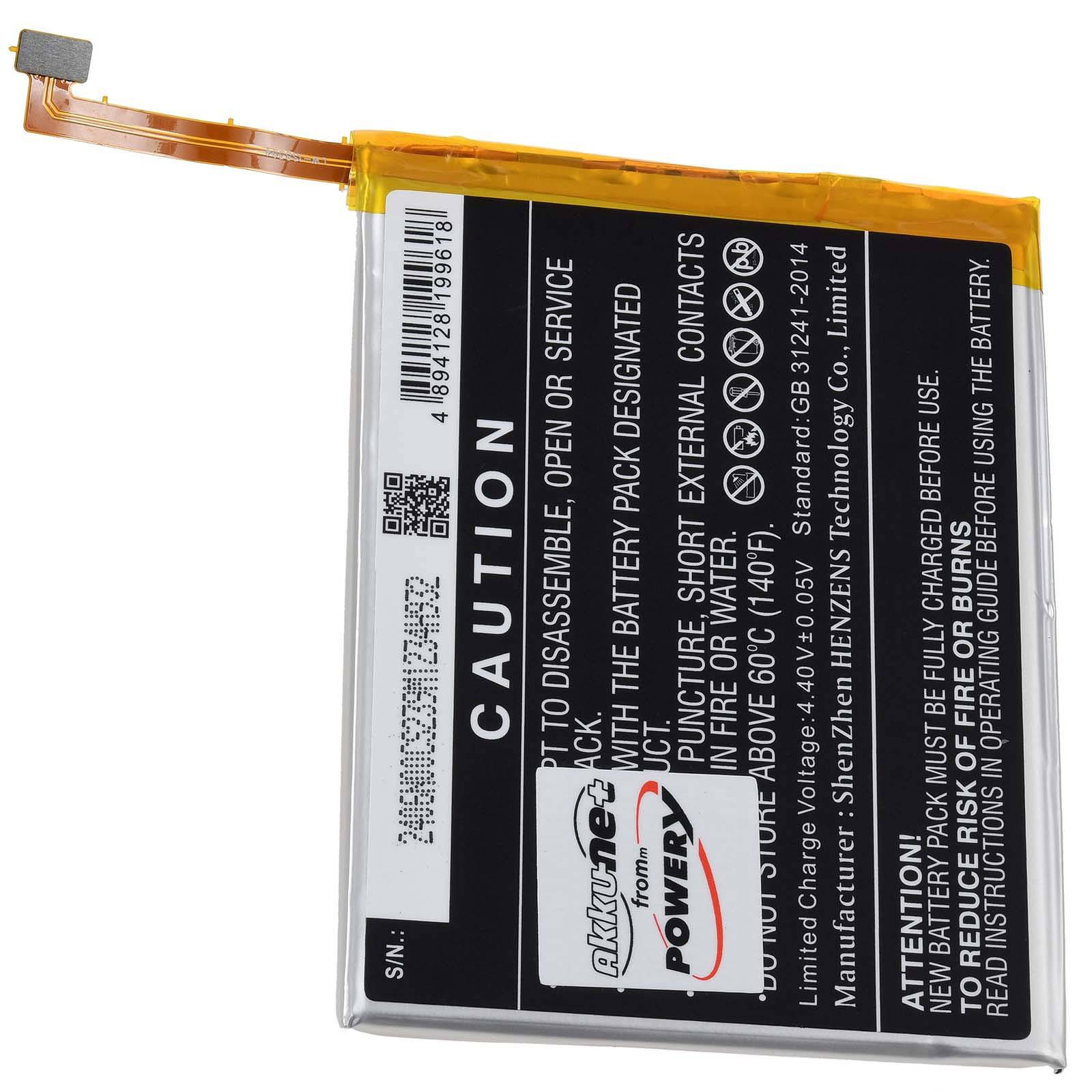 Powery Akku für Beafon M6 Premium Handy, 3,85V, Li-Polymer