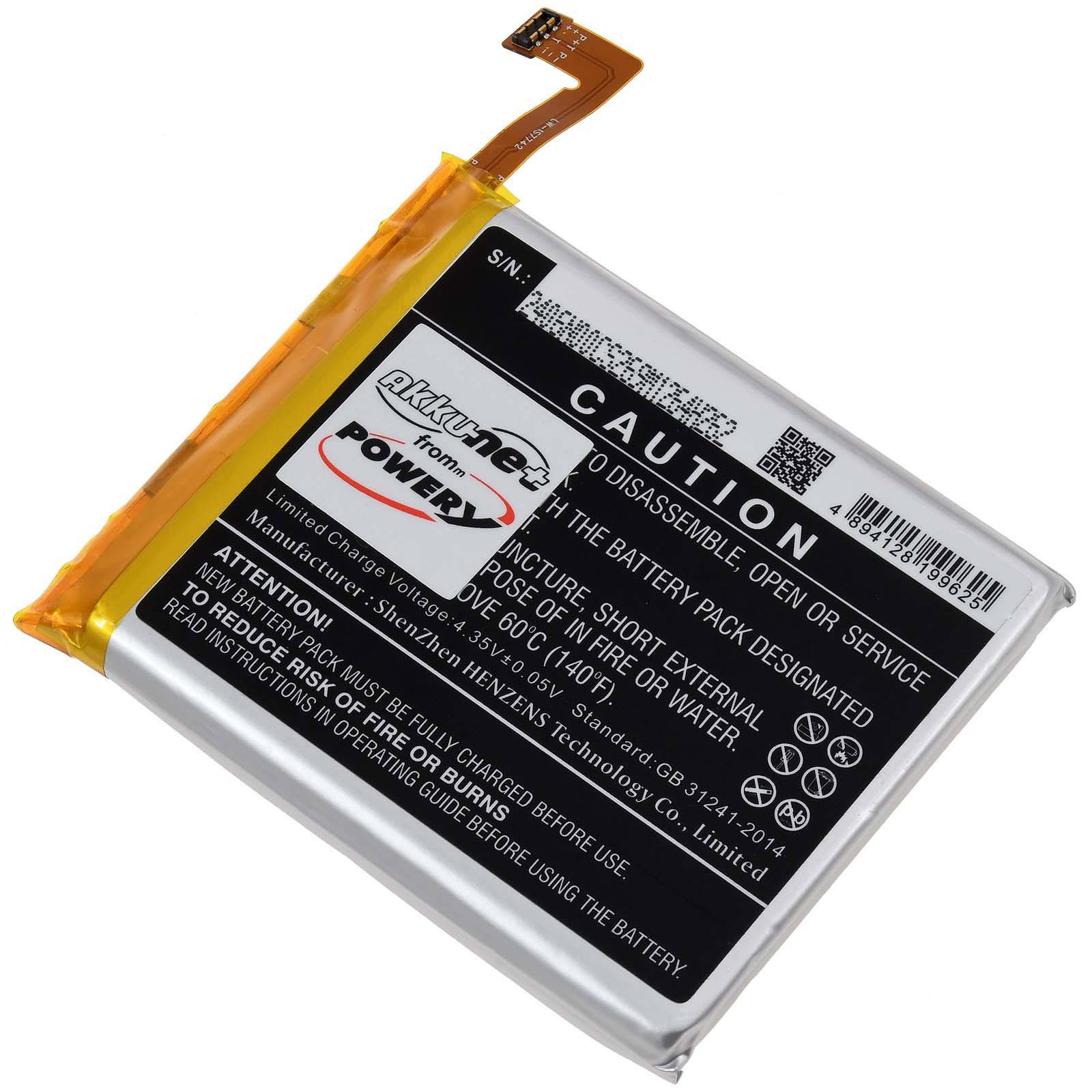 Powery Akku für Beafon X5_EU001BO Handy, 3,8V, Li-Polymer