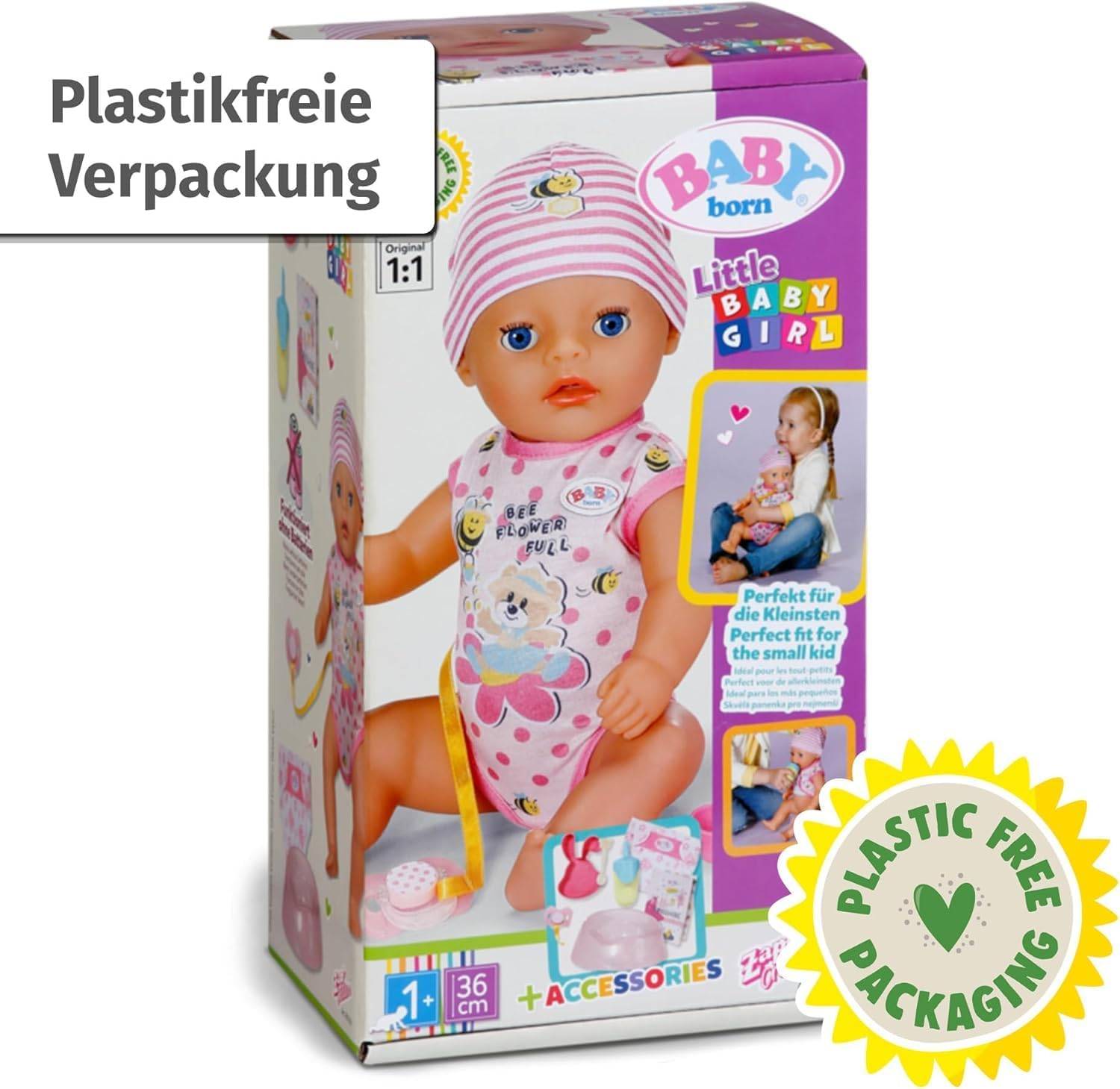Zapf Creation 835333 - BABY born Lena (Little Baby Girl) 36cm - OOVP
