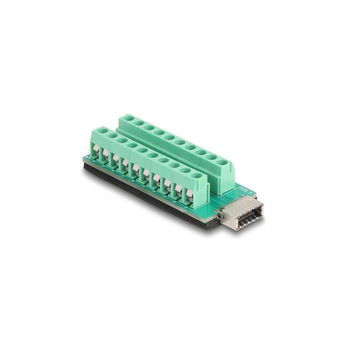 67189 - USB Typ-E Key A Buchse zu Terminalblock Adapter 20 Pin