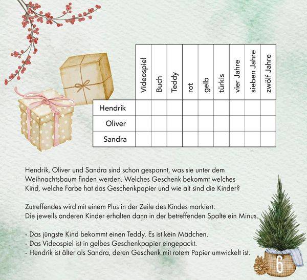 24 x ultimativer Rätselspaß für den Advent