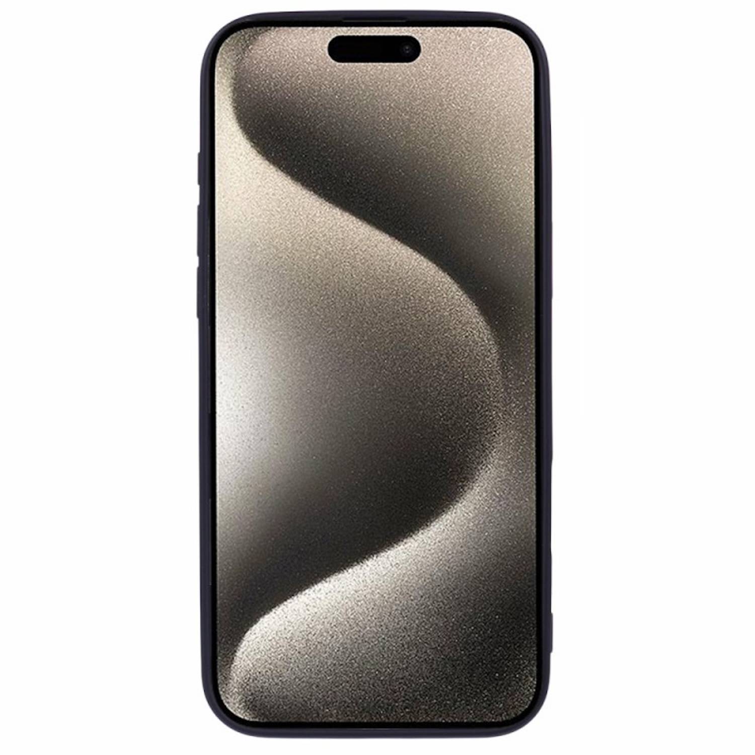 Für Apple iPhone 16 Pro Silikon TPU Schutz Hülle Cover dünn Schwarz