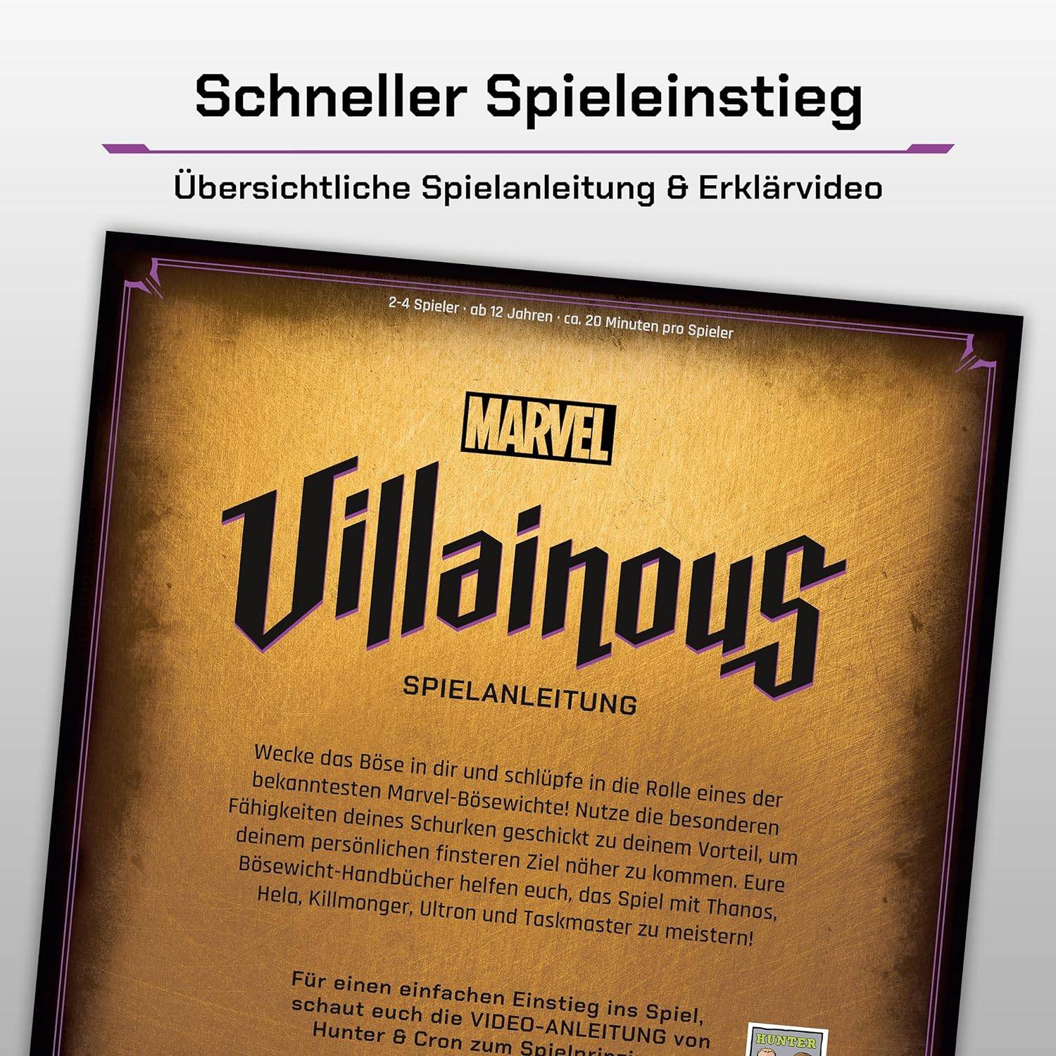 Ravensburger 26959 - Gesellschaftsspiel - Marvel Villainous: Infinite Power deutsche Ausgabe