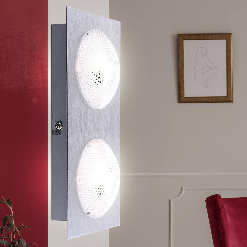 Deckenlampe Esszimmerlampe Deckenleuchte Flurleuchte Küchenlampe Wohnzimmerleuchte, 2 Flammig satiniert, LED 5W 345Lm warmweiß, L 22 cm