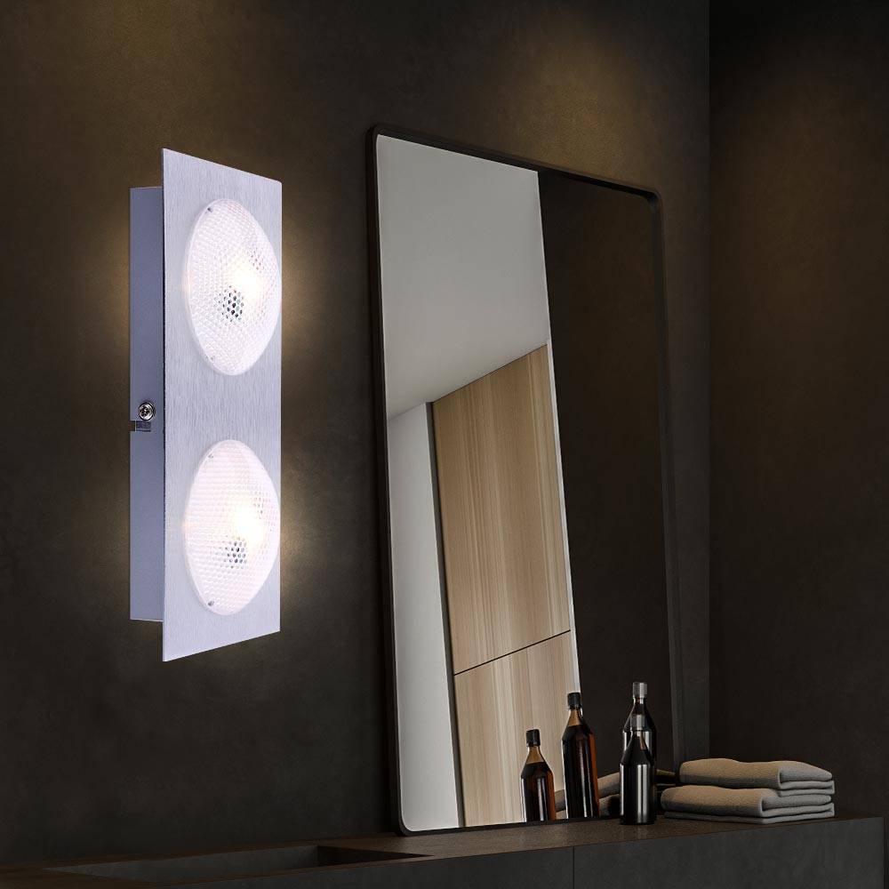 Deckenlampe Esszimmerlampe Deckenleuchte Flurleuchte Küchenlampe Wohnzimmerleuchte, 2 Flammig satiniert, LED 5W 345Lm warmweiß, L 22 cm