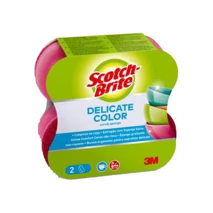 Scotch-Brite Universalschwamm Delicate Color Comfort, pink