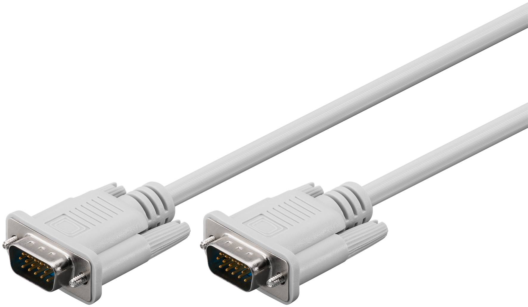 VGA Monitorkabel, vernickelt - VGA-Stecker (15-polig) > VGA-Stecker (15-polig)