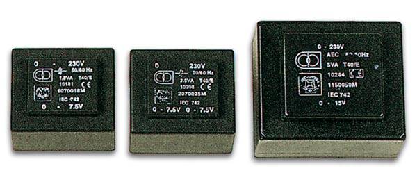 Velleman - 2150050M - Printtransformator 5VA 2 x 15V / 2 x 0.167A