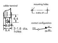 Velleman - MS5 - Miniaturmikroschalter 5A, Ohne Hebel