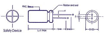 Velleman - 4700J0D - ELKO RADIAL 4700µF / 25V