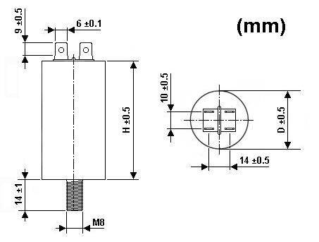 Velleman - SUE20U - Anlaufkondensator 20µF/450V