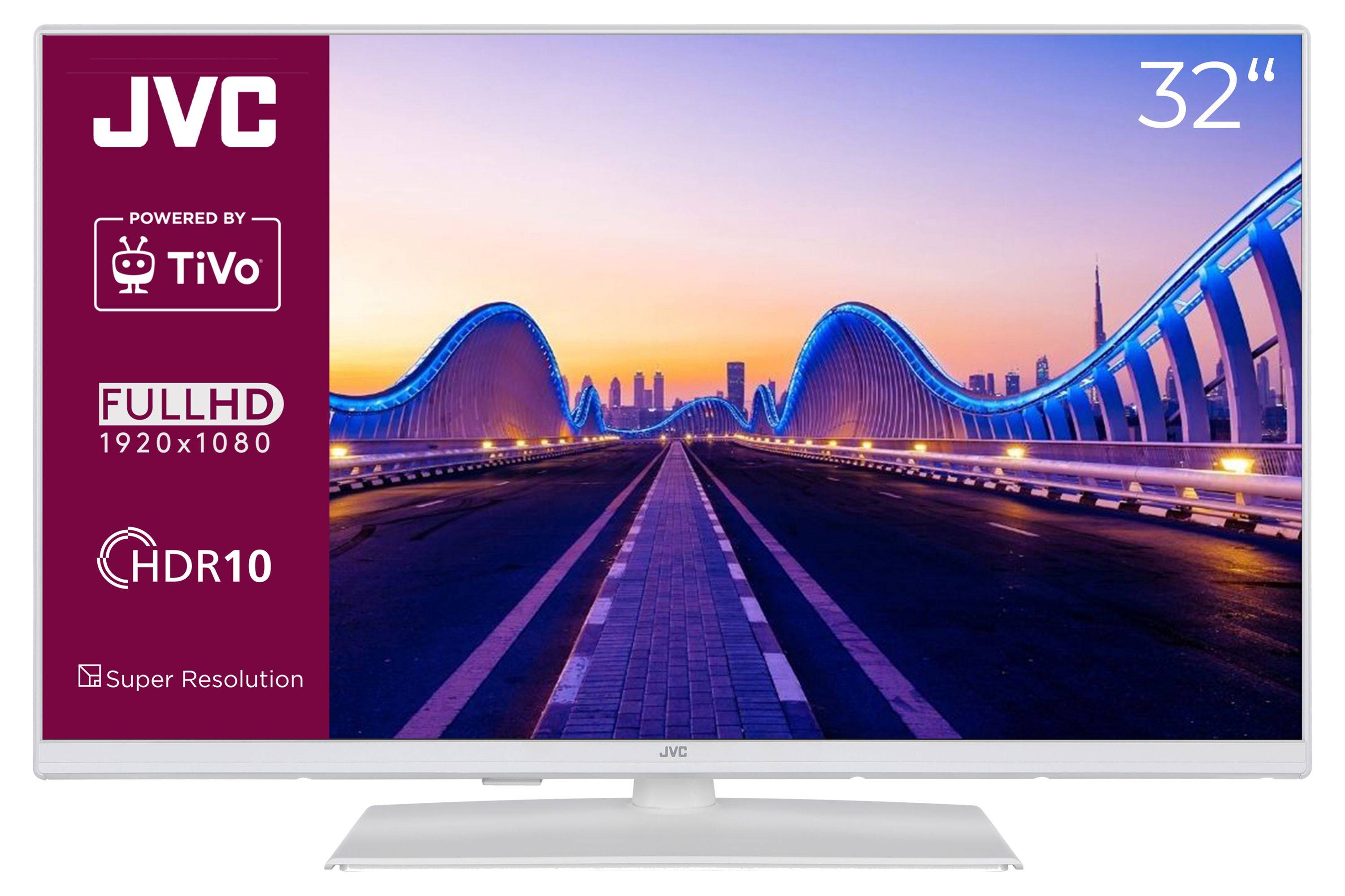 JVC LT-32VF5355W 32 Zoll Fernseher Smart TV Powered by TiVo (Full HD, HDR, Triple Tuner, 6 Monate HD+ inkl.)