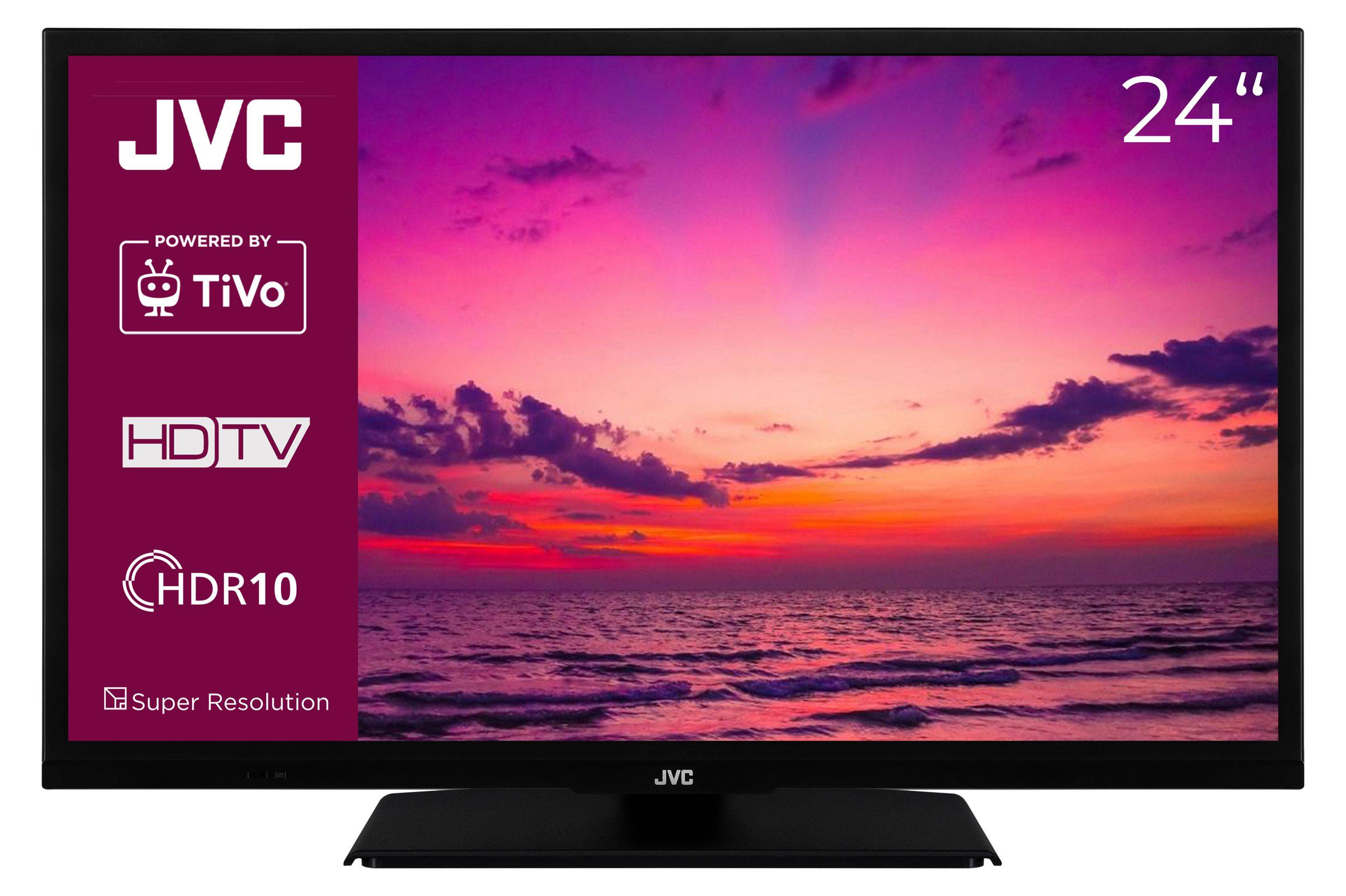 JVC LT-24VH5455 24 Zoll Fernseher Smart TV Powered by TiVo (HD-Ready, HDR, Triple-Tuner, 6 Monate HD+ inkl.)