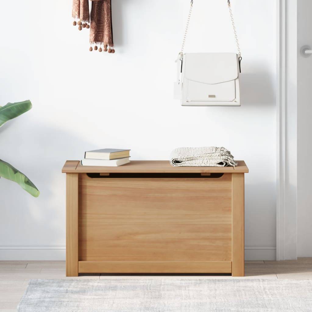 vidaXL Truhe mit Deckel Panama 79x42x46 cm Massivholz Kiefer