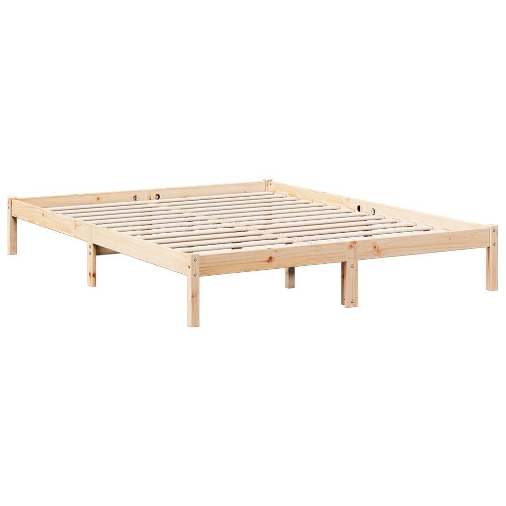 vidaXL Massivholzbett Extra Lang ohne Matratze 140x220 Kiefernholz