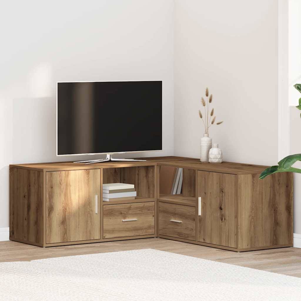 vidaXL Eckregal Artisan-Eiche 200x40x45 cm Holzwerkstoff
