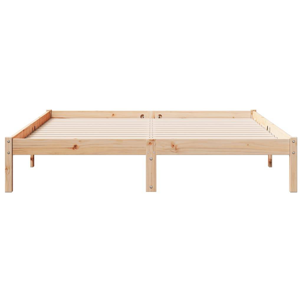 vidaXL Massivholzbett Extra Lang ohne Matratze 140x210 Kiefernholz