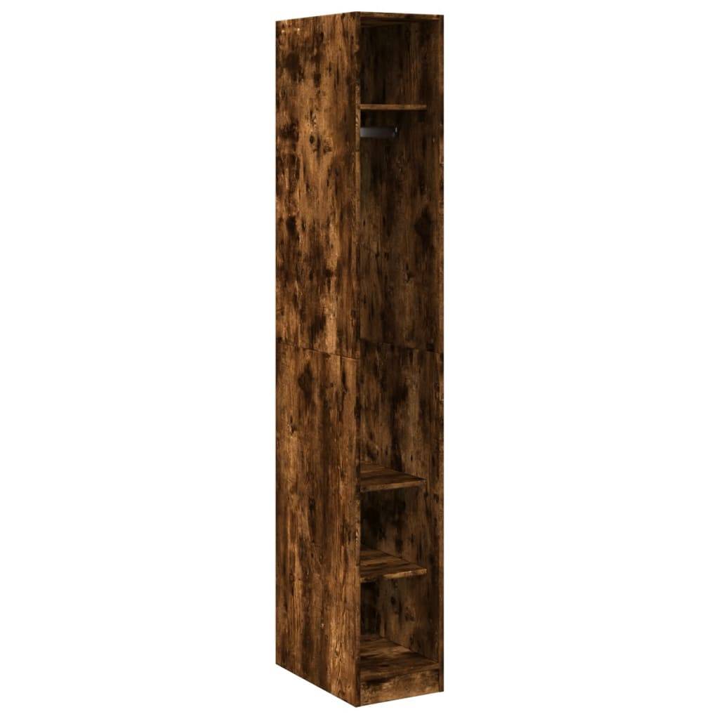vidaXL Kleiderschrank Räuchereiche 30x50x200 cm Holzwerkstoff