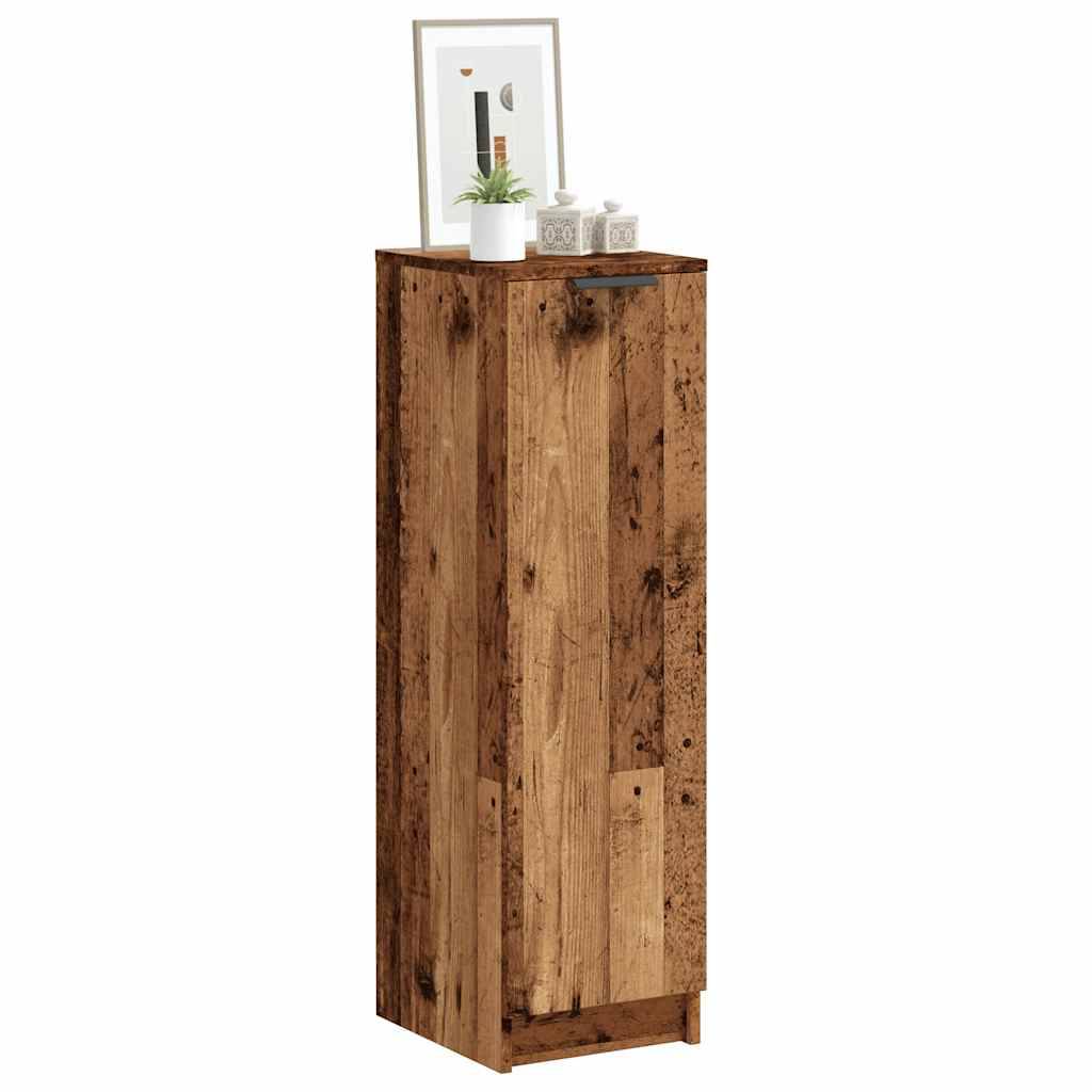 vidaXL Schuhschrank Altholz-Optik 29,5x35x100,5 cm Holzwerkstoff