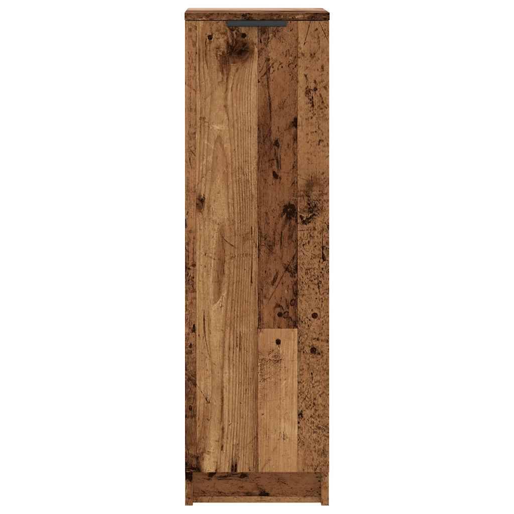 vidaXL Schuhschrank Altholz-Optik 29,5x35x100,5 cm Holzwerkstoff