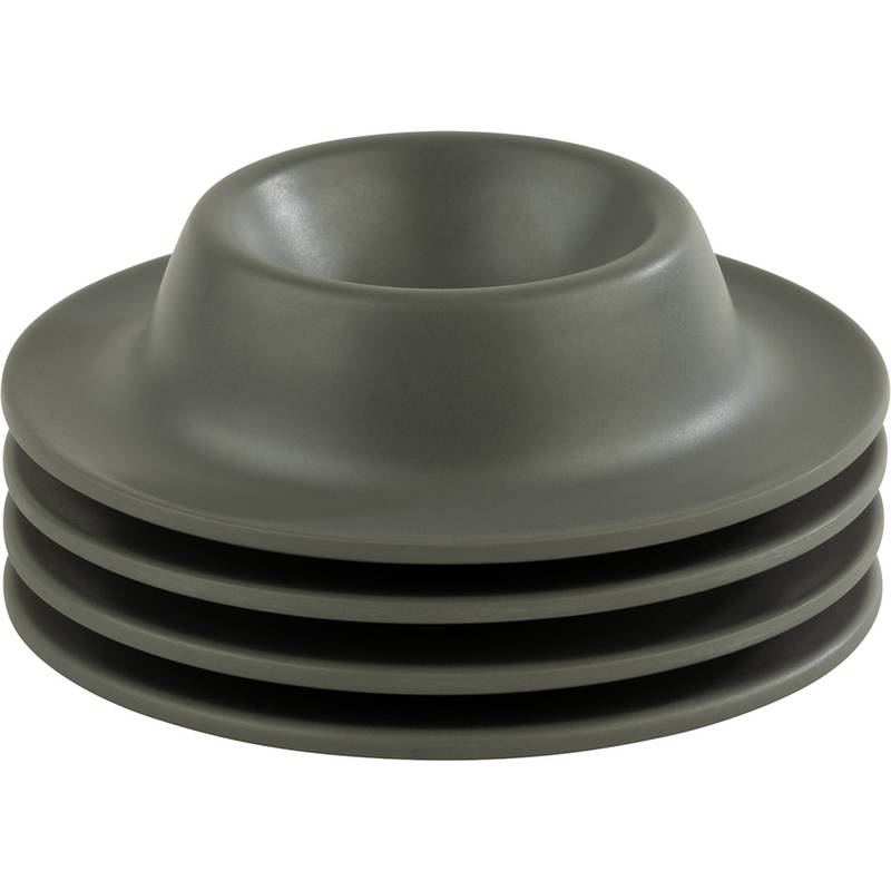 APS Eierbecher EGGY, aus Melamin, grau, 4er Set