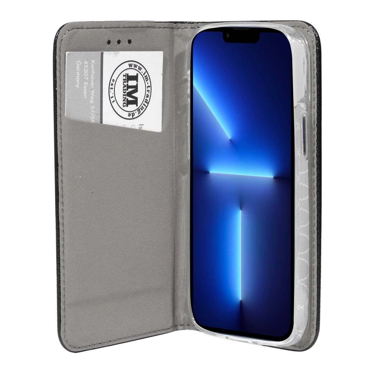 Smart Magnet Tasche Hülle Flip Cover kompatibel mit Xiaomi 14T Pro Schwarz