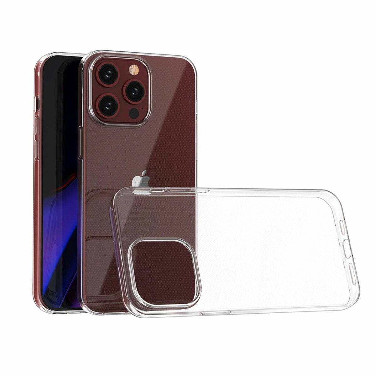 Silikon Hülle 1mm Bumper Cover Ultra Clear kompatibel mit iPhone 16 Pro