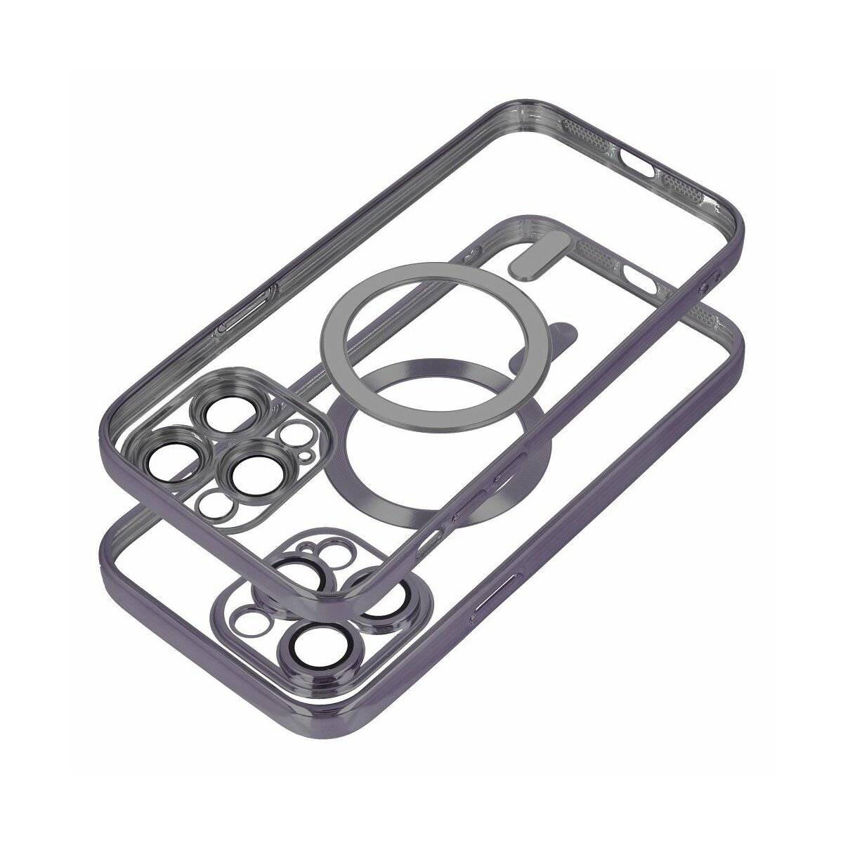 MagSafe Hülle mit Kameraschutz kompatibel mit iPhone 16 Plus Schwarz
