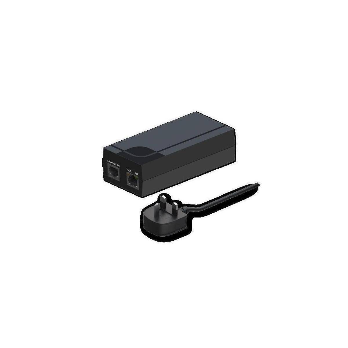 PR322UK7 - Gigabit PoE Injector, 1-Port, UK Stecker, 52V, 0,35A, IEEE 802.3af