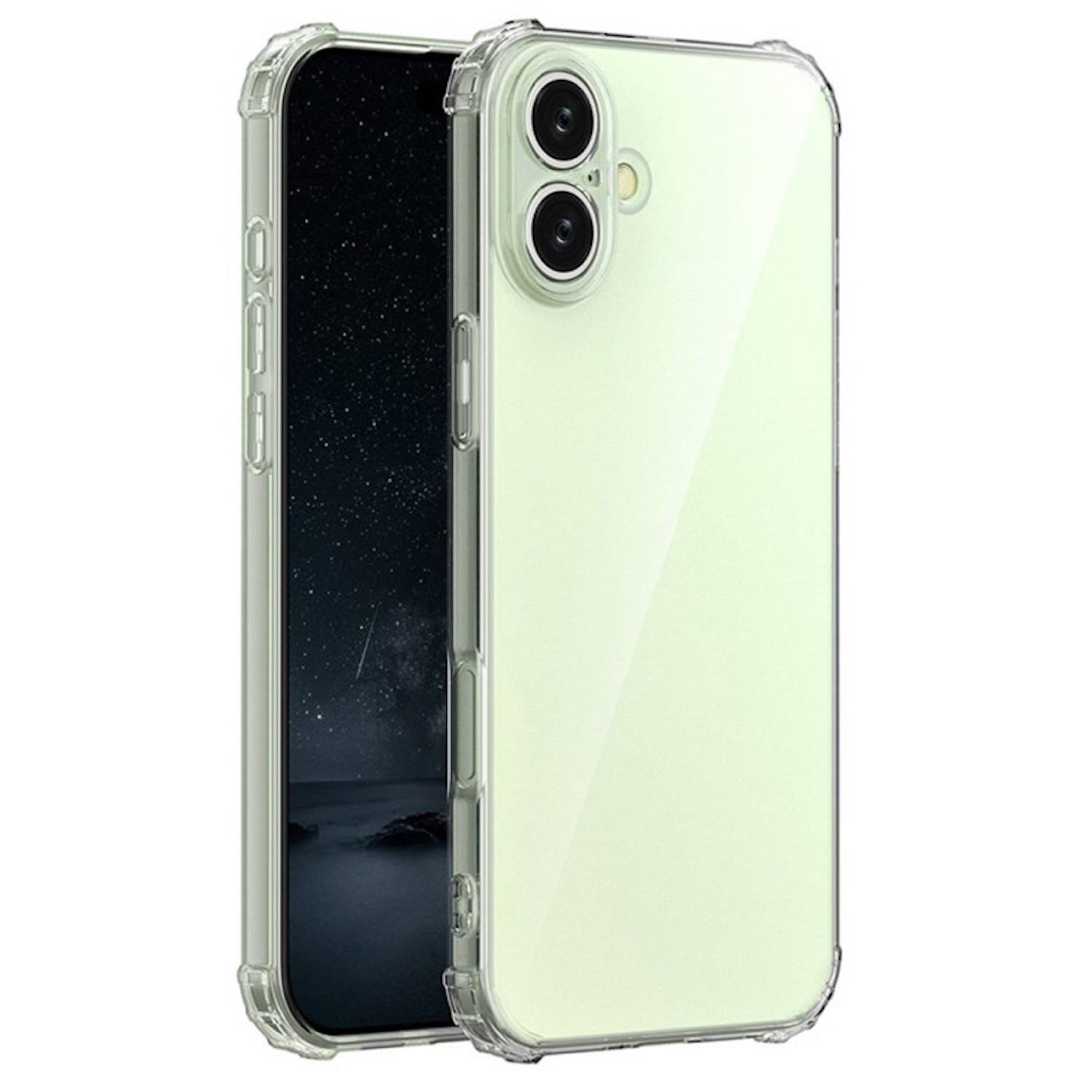 Für Apple iPhone 16 Plus Schock TPU Schutz Handy Hülle Transparent