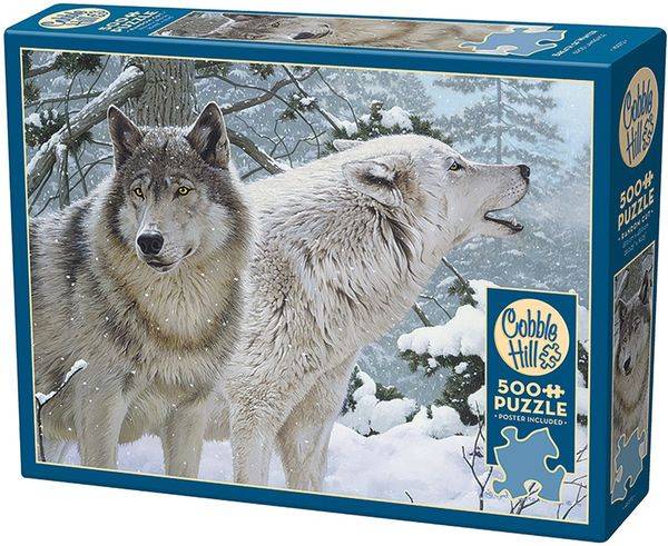 Cobble Hill - Wölfe im Schnee, 500 Teile