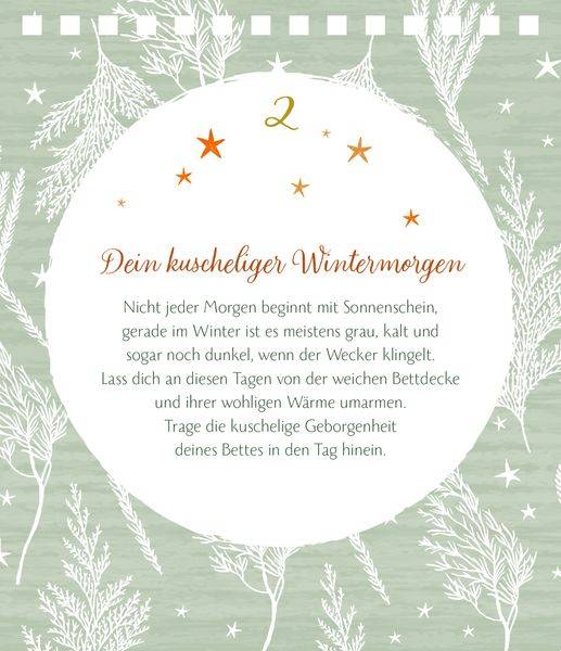 Zeit für Schönes, Tisch-Adventskalender