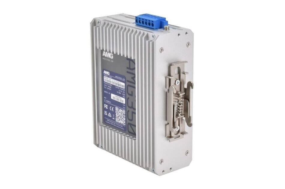 AMG350-4GAT-1C-1S-P120-LV, Industrieller 6 Port Unmanaged PoE Switch, 4x10/100/1000 RJ45 12-56VDC PoE Booster