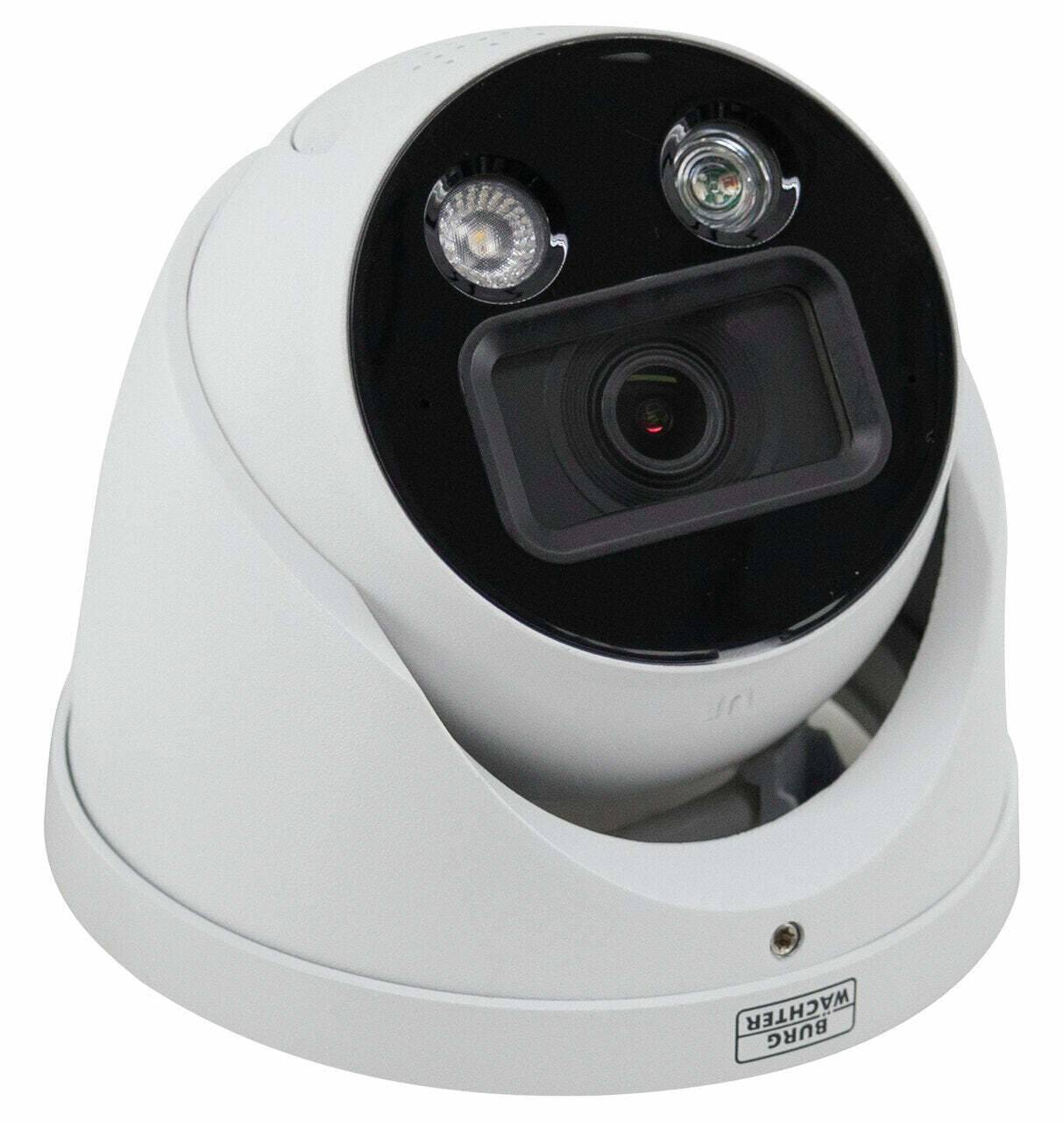 BWNC-442RECF-G2 BURG GARD, 4MP IP RoyalNight++ Ball-Eye Kamera mit Weißlichtstrahler und IR-Strahler , integriertem Lau