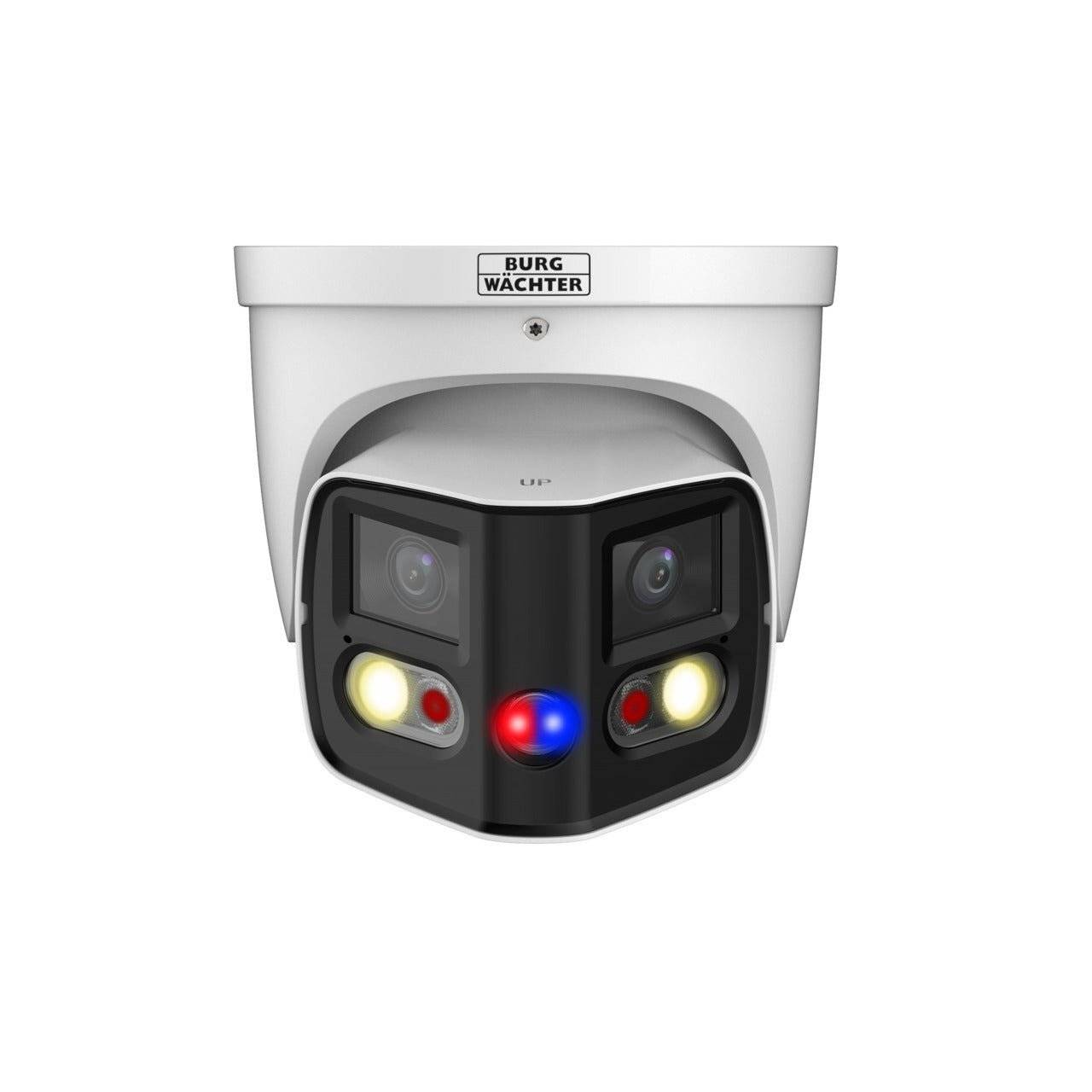 BWNC-832RECF-G2-180 BURG GARD, 8MP IP 180° Panorama RoyalNight++ Balleye Kamera mit Weißlichtstrahler und IR-Strahler ,